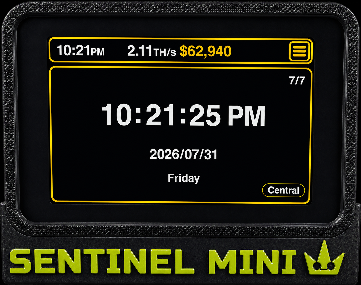 Sentinel Mini - Bitaxe Touch Command Center