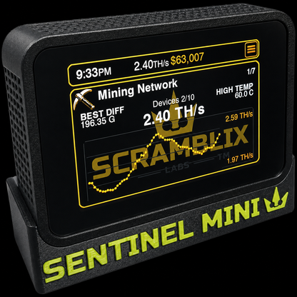 Sentinel Mini - Bitaxe Touch Command Center