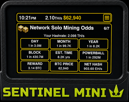 Sentinel Mini - Bitaxe Touch Command Center
